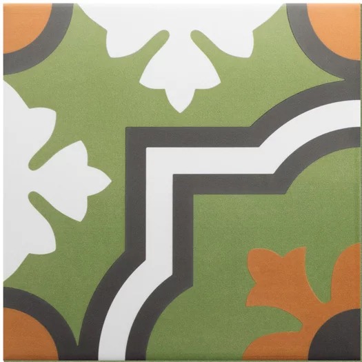 Equipe Керамогранитный декор Rivoli Monaco Verde 20x20 Matt (1м2/кор=25шт) 0,04м2/пл