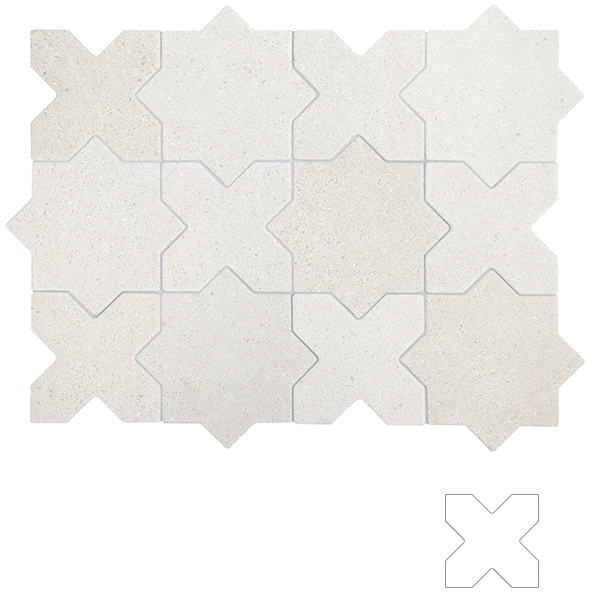 32730 CROSS WHITE 12x12