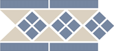 TopCer Octagon Border LISBON-1 with 1 strip 28x15